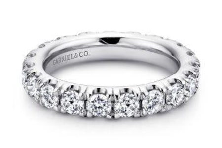 an eternity wedding band from Gabriel & Co.