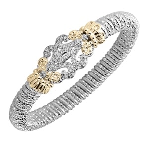 A vintage-inspired bangle with diamonds from Vahan.