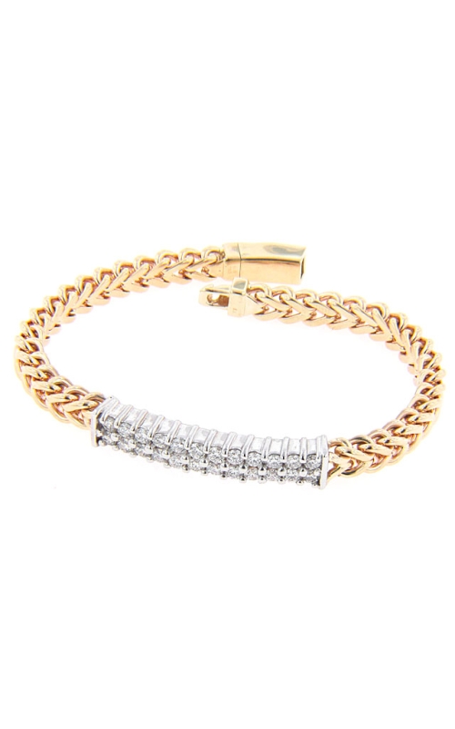 14K Yellow Gold and 14K White Gold Diamond Bracelet 001-170-00464