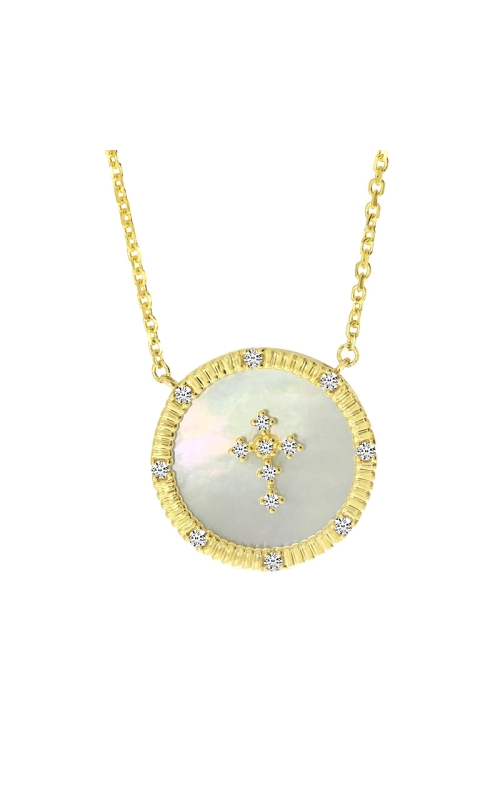 14K Yellow Gold Diamond and Pendant Necklace 001-320-00102