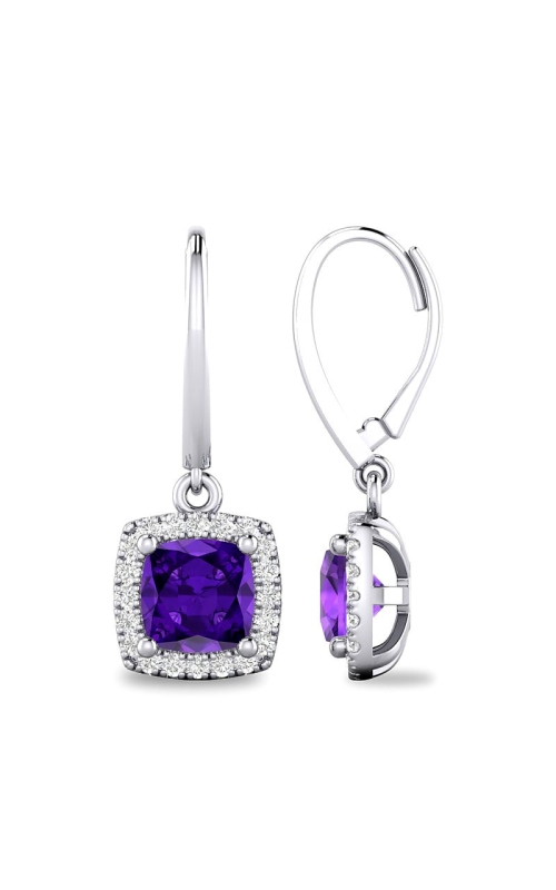 14K White Gold Drop Earring 001-210-00639
