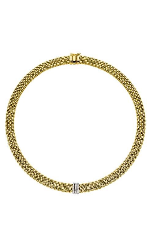 18K Yellow Gold Diamond Necklace 001-802-00051