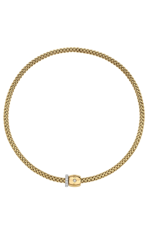 18K Yellow Gold Diamond Necklace 001-802-00054
