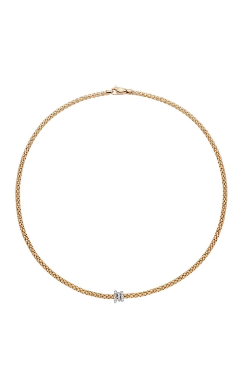 18K Yellow Gold Diamond Necklace 001-802-00044