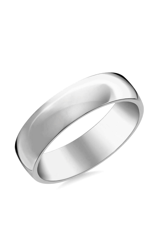 14K White Gold Traditional Wedding Band 001-405-00410