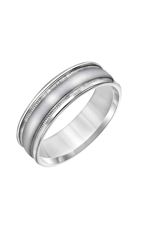14K White Gold Traditional Wedding Band 001-405-00018