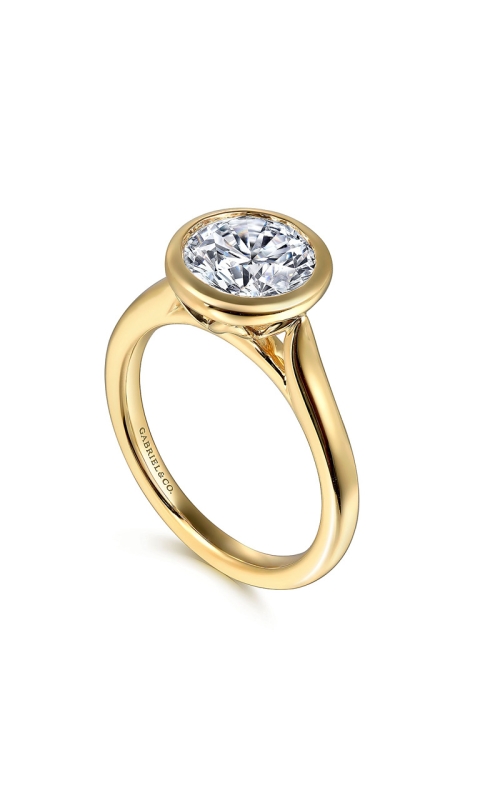 14K Yellow Gold Solitaire Engagement Ring 001-420-00208