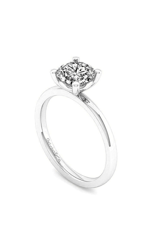 14K White Gold Solitaire Engagement Ring 001-420-00173