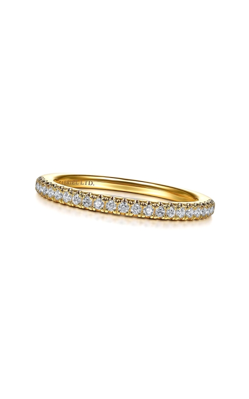 14K Yellow Gold Pave Wedding Band 001-110-00296