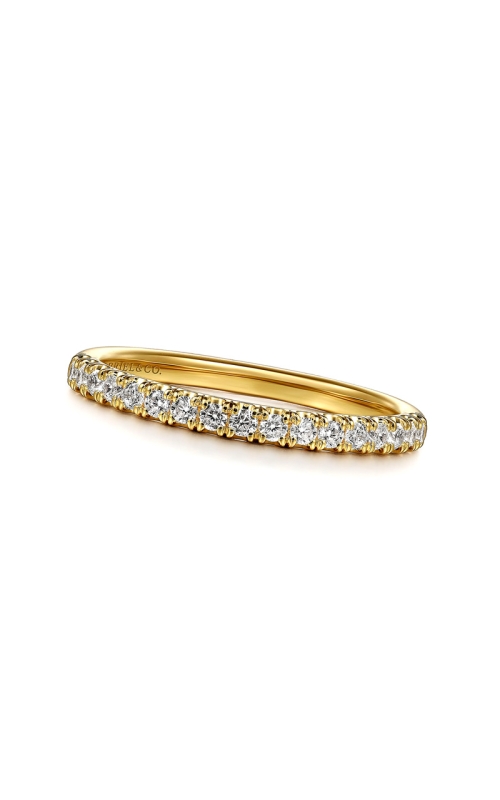 14K Yellow Gold Pave Wedding Band 001-110-00297