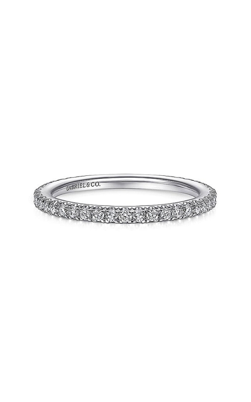 14K White Gold Pave Wedding Band 001-110-00259