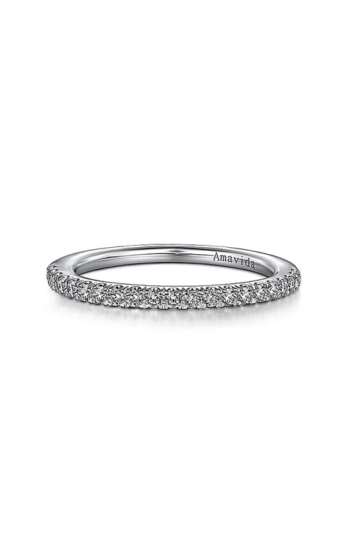 18K White Gold Prong Wedding Band 001-110-00196