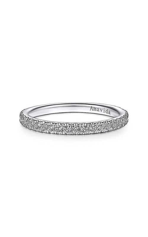 18K White Gold Prong Wedding Band 001-110-00142