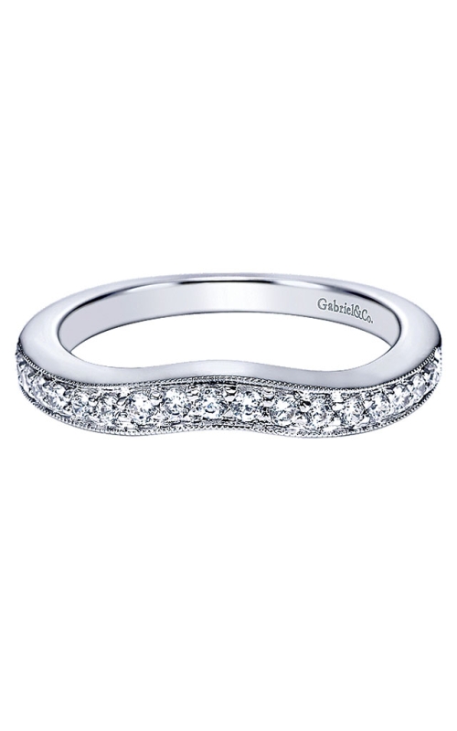 14K White Gold Prong Wedding Band 001-110-00027
