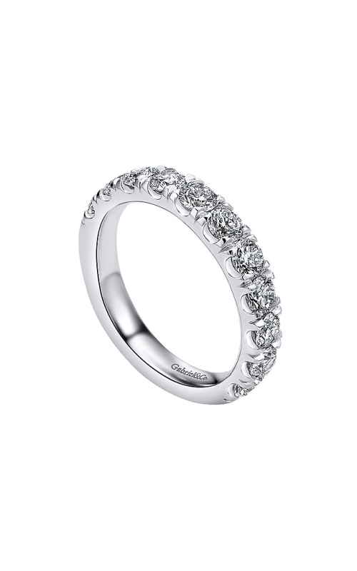 14K White Gold U Prong Wedding Band 001-120-00215
