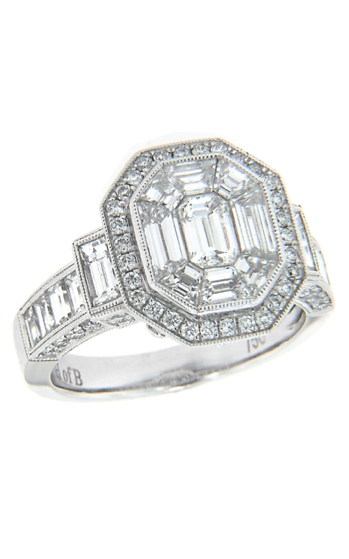 18K White Gold Halo Ring 001-130-00063