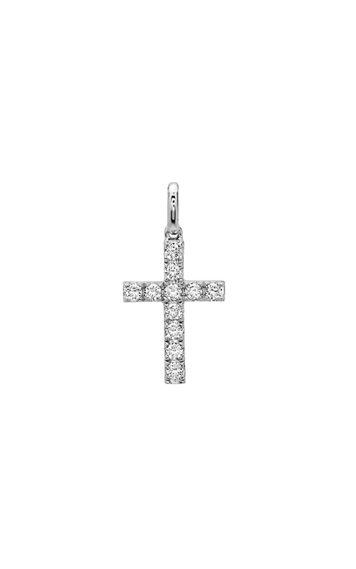 14K White Gold Cross Necklace 001-160-00681