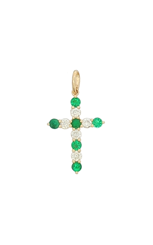 14K Yellow Gold Cross Necklace 001-230-00589