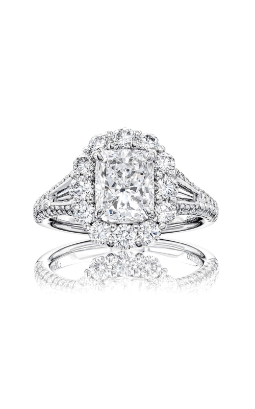 Platinum Halo Engagement Ring 001-100-00092