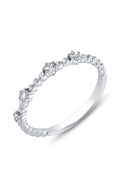 18K White Gold Stackable Ring 001-285-00096