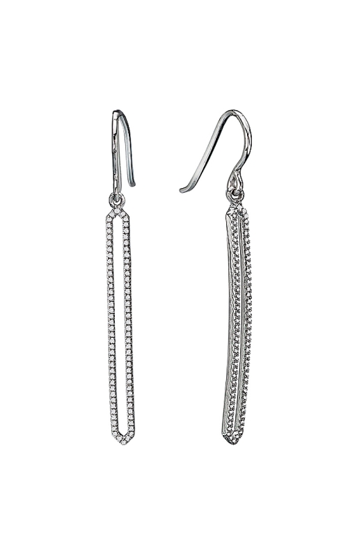 14K White Gold Drop Earring 001-150-01183