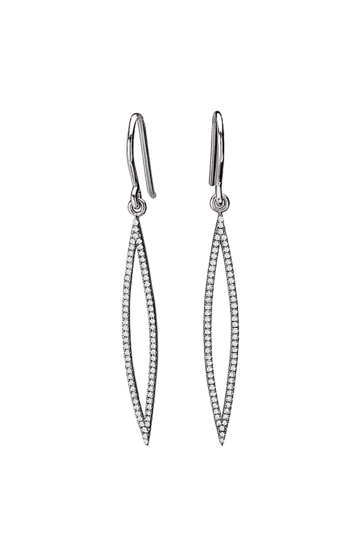 14K White Gold Drop Earring 001-150-00026