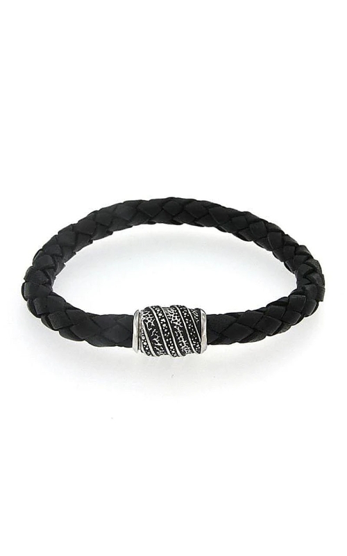 Sterling Silver (925) Leather Bracelet 001-610-00926