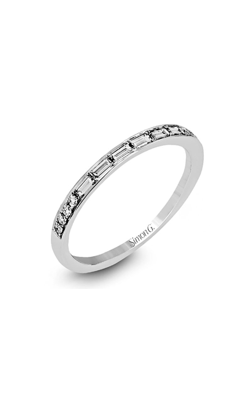 18K White Gold Prong Wedding Band 001-110-00266