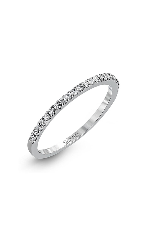 18K White Gold Prong Wedding Band 001-110-00232