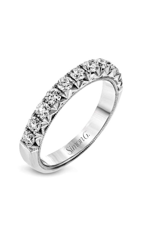 18K White Gold Prong Wedding Band 001-110-00031