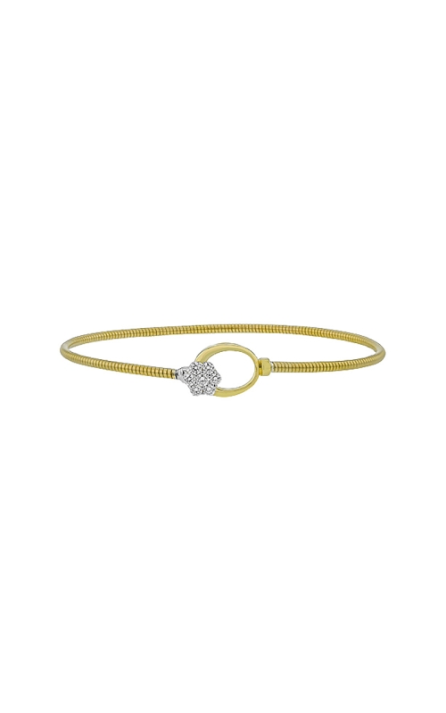 18K Yellow Gold and 18K White Gold Bangle Bracelet 001-170-00616 18K Yellow Gold and 18K White Gold Bangle Bracelet 001-170-00616