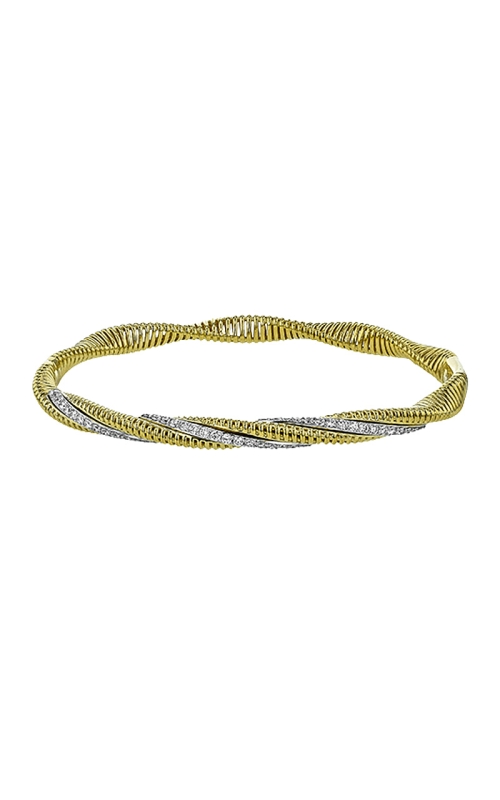 18K Yellow Gold and 18K White Gold Bangle Bracelet 001-170-00618 18K Yellow Gold and 18K White Gold Bangle Bracelet 001-170-00618