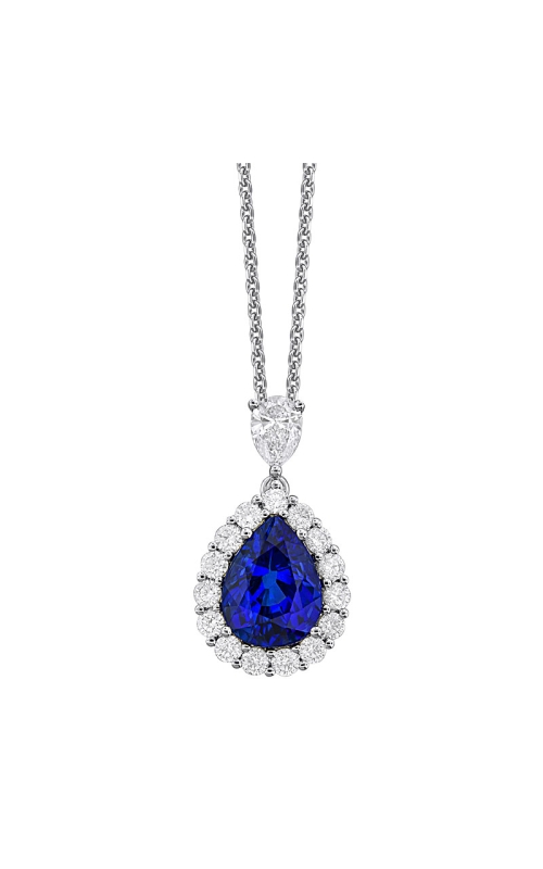 18K White Gold Gemstone Necklace 001-235-00248