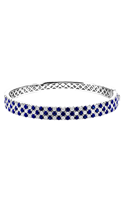 18K White Gold Bangle Bracelet 001-240-00183