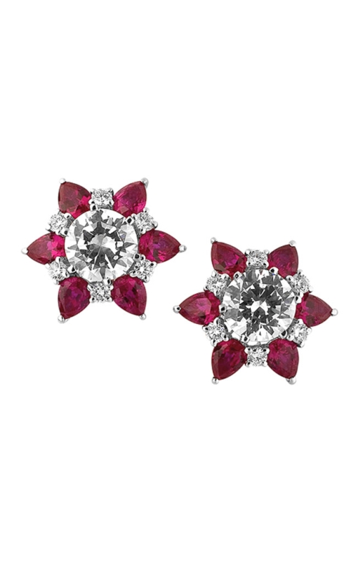 18K White Gold Jacket Earring 001-215-00008