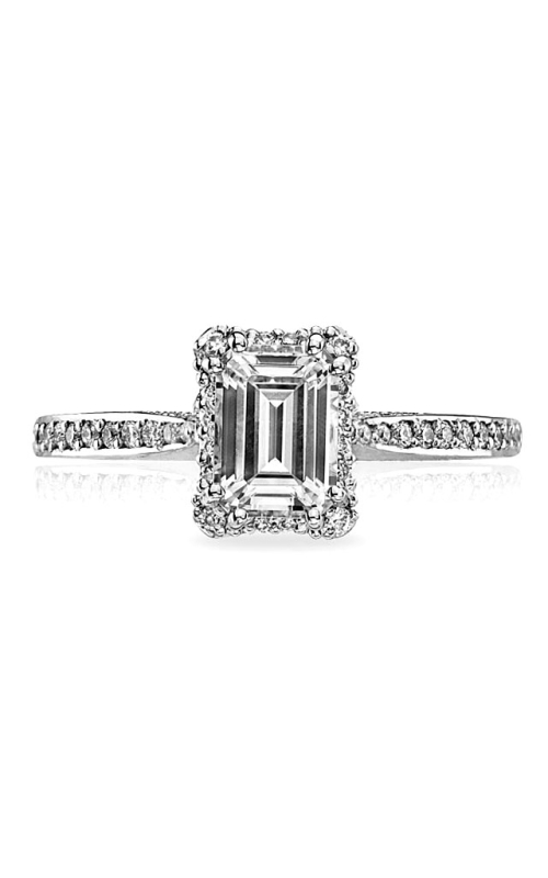 18K White Gold Halo Engagement Ring 001-140-00104