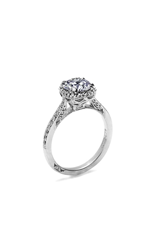 18K White Gold Halo Engagement Ring 001-140-00069
