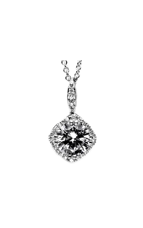 18K White Gold Diamond Necklace 001-165-00082