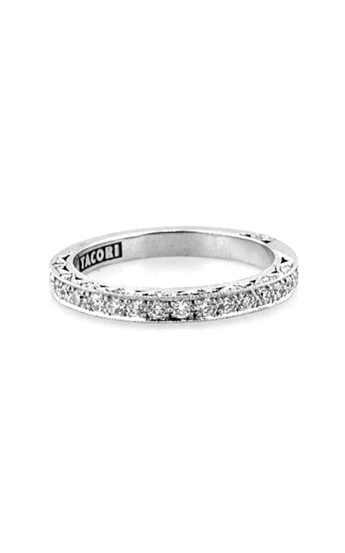 18K White Gold Prong Wedding Band 001-120-00008