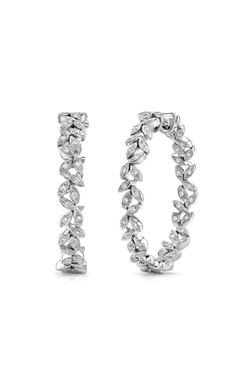 14K White Gold Hoop Earring 001-150-00033