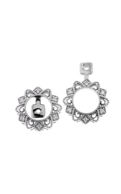 14K White Gold Jacket Earring 001-155-00190
