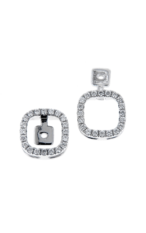 14K White Gold Jacket Earring 001-155-00192
