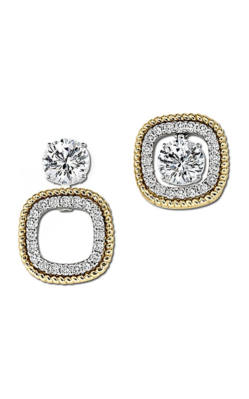 14K Yellow Gold and 14K White Gold Jacket Earring 001-155-00187