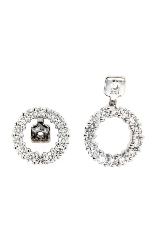 14K White Gold Jacket Earring 001-155-00181