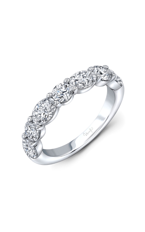 18K White Gold Prong Wedding Band 001-110-00300