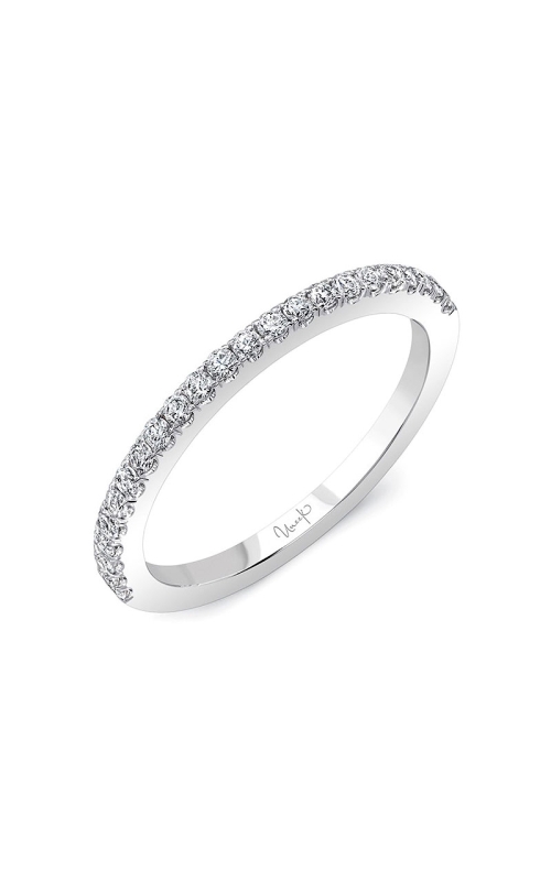 18K White Gold Prong Wedding Band 001-110-00243