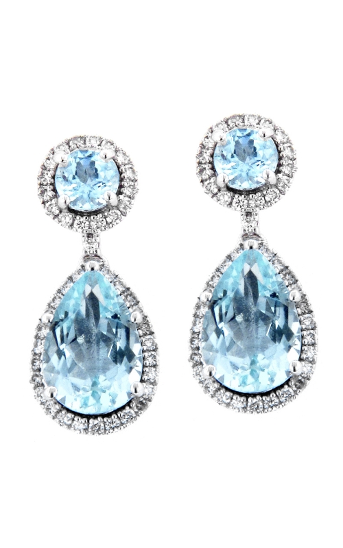 14K White Gold Drop Earring 001-210-00603