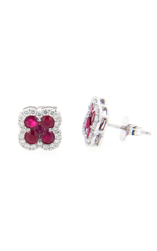 14K White Gold Stud Earring 001-210-00548