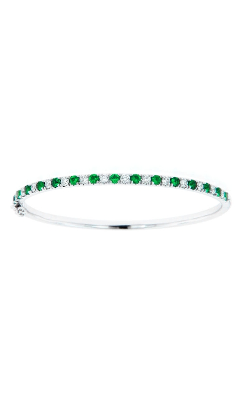 14K White Gold Bangle Bracelet 001-240-00166