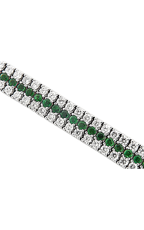 14K White Gold Chain and Gemstone Bracelet 001-240-00003